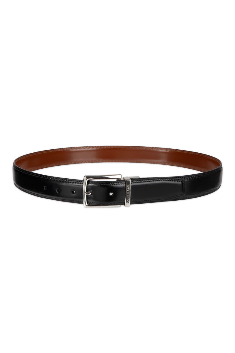 Reversible Leather Belt, Main, color, BLACK/ BRITISH TAN