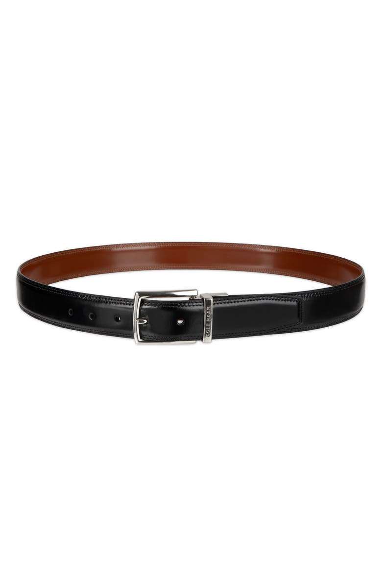 Cole Haan Reversible Leather Belt, Main, color, Black/ British Tan
