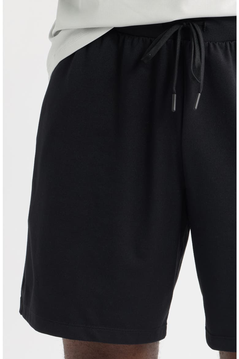 Live-In 7-Inch Drawstring Athletic Shorts, Alternate, color, BLACK