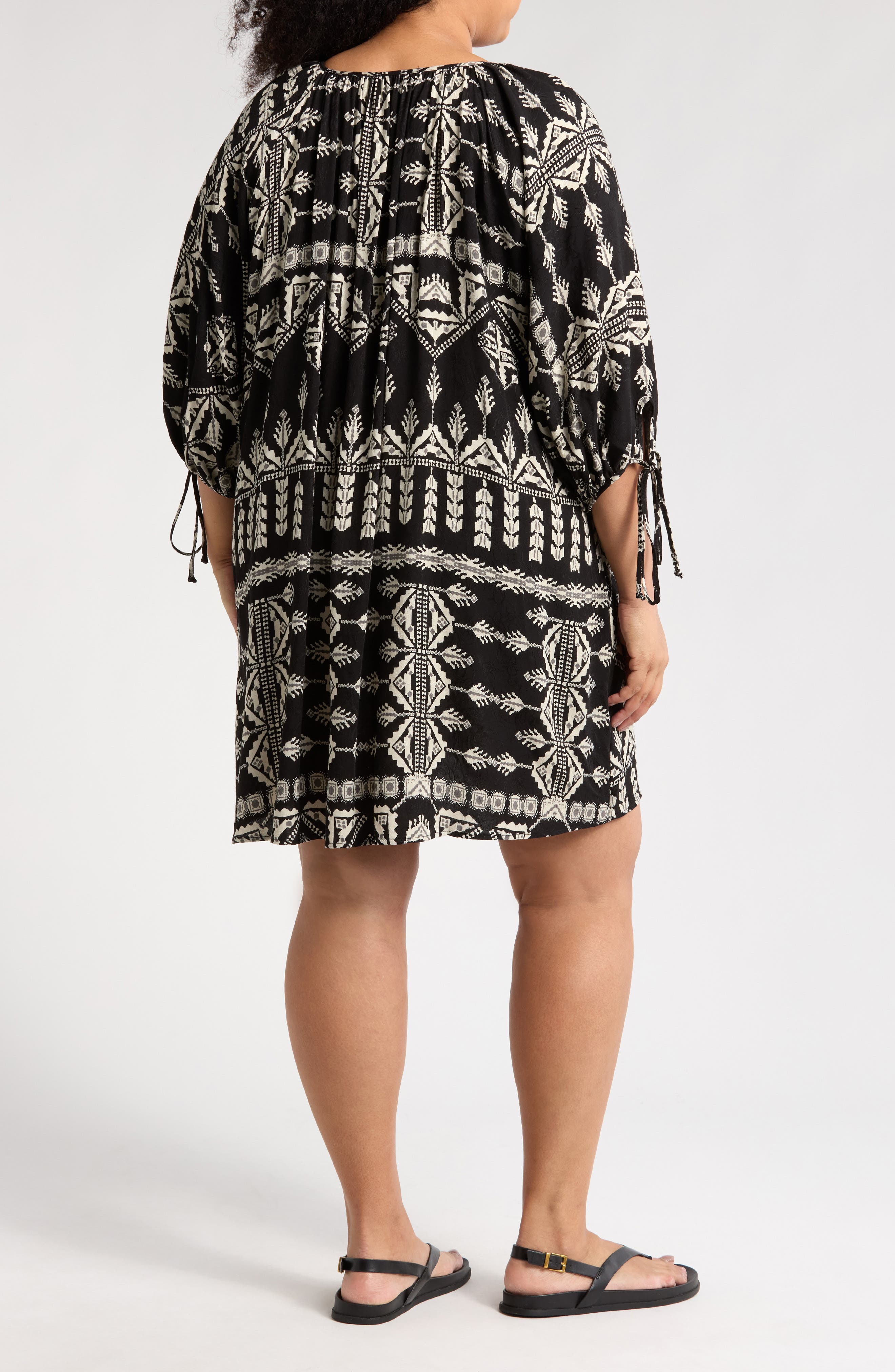 Boho Long Sleeve Tunic Dress - image 2