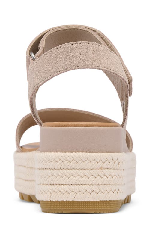 Sorel Cameron Flatform Sandal In Crushed Clay/gum