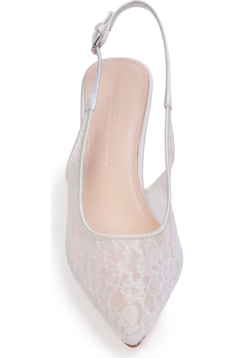 BLACK SUEDE STUDIO Maisie 70 Pump, Alternate, color, White Lace