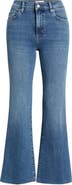 FRAME The Pixie Icon Raw Hem Flare Leg Jeans