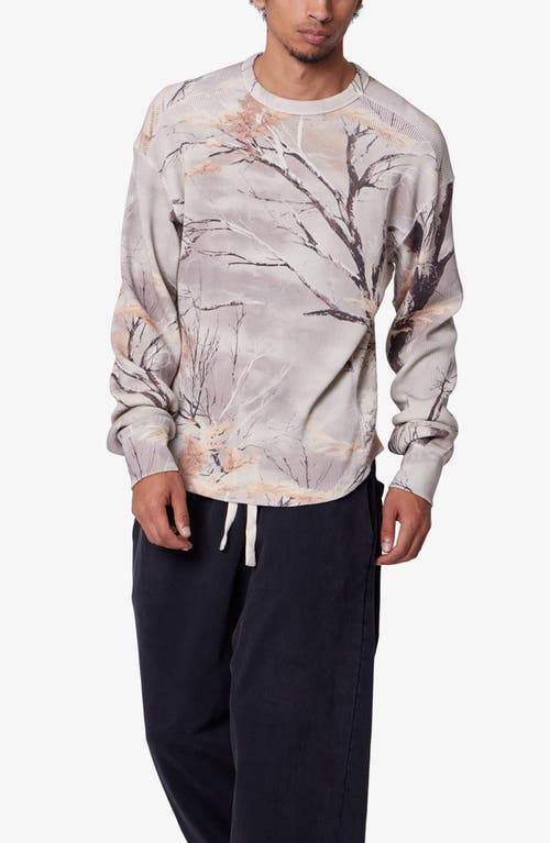 Mnml Camo Print Oversize Cotton Thermal T-shirt In Multi