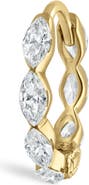 MARIA TASH Single Diamond Marquise Eternity Hoop Earring