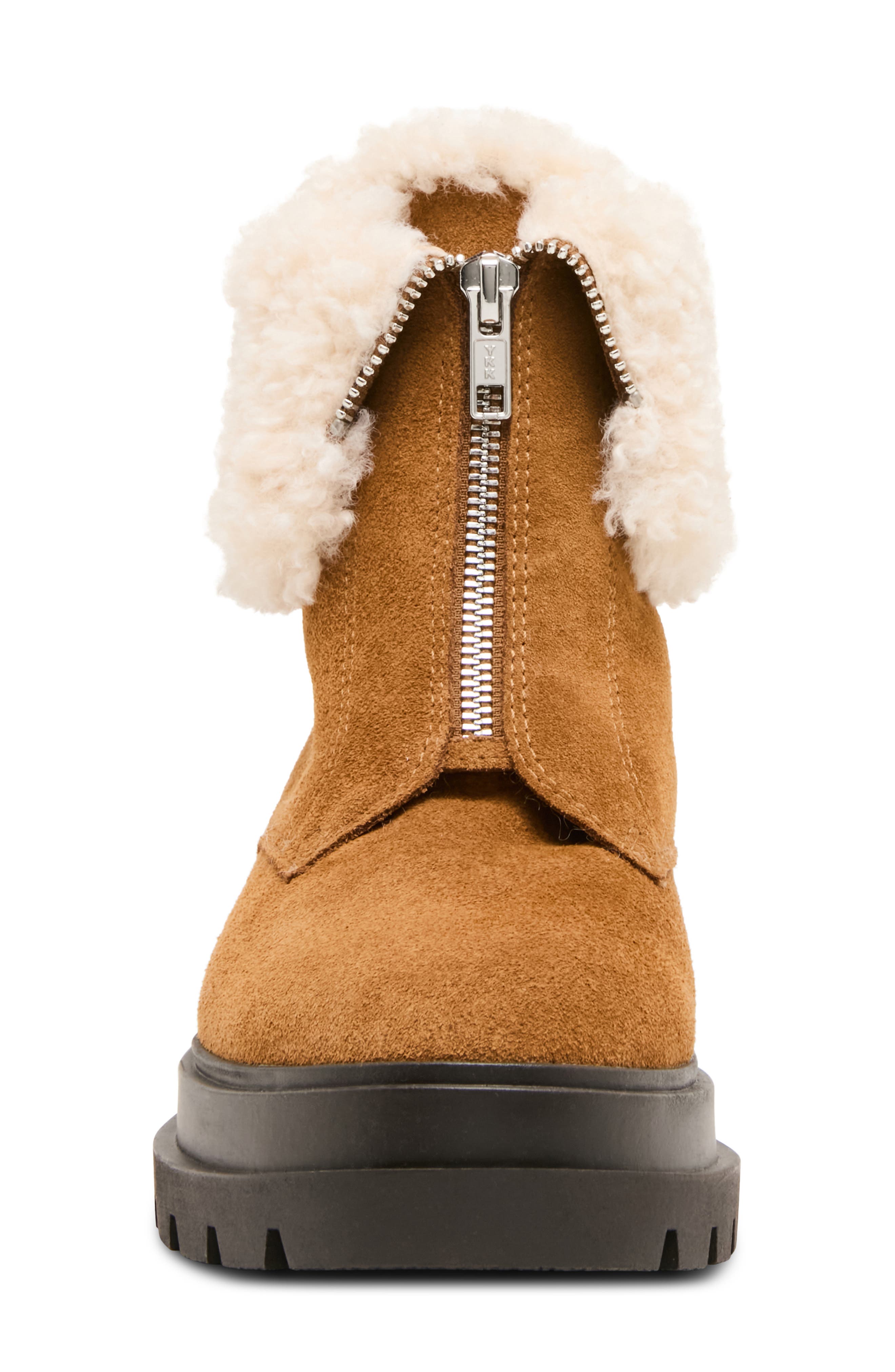 Parina Waterproof Leather Boot, Alternate, color, CAMEL SUEDE