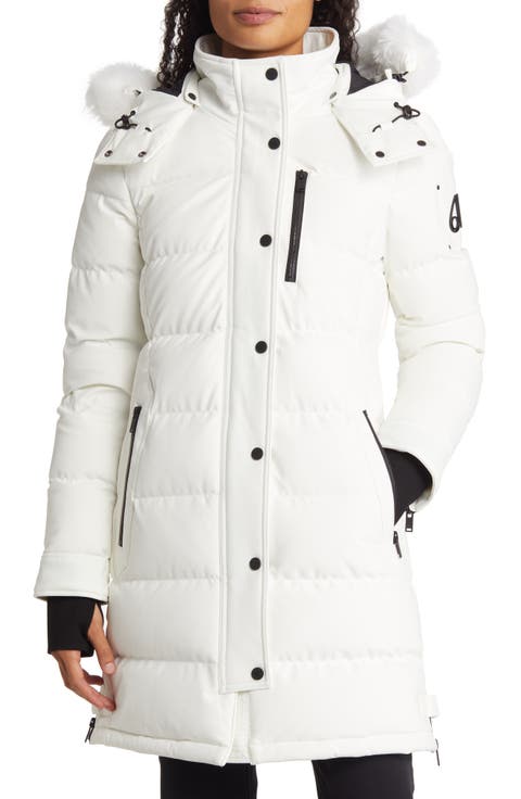 Watershed Genuine Shearling Trim Down Parka