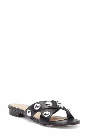 Cinq à Sept Grace Studded Slide Sandal