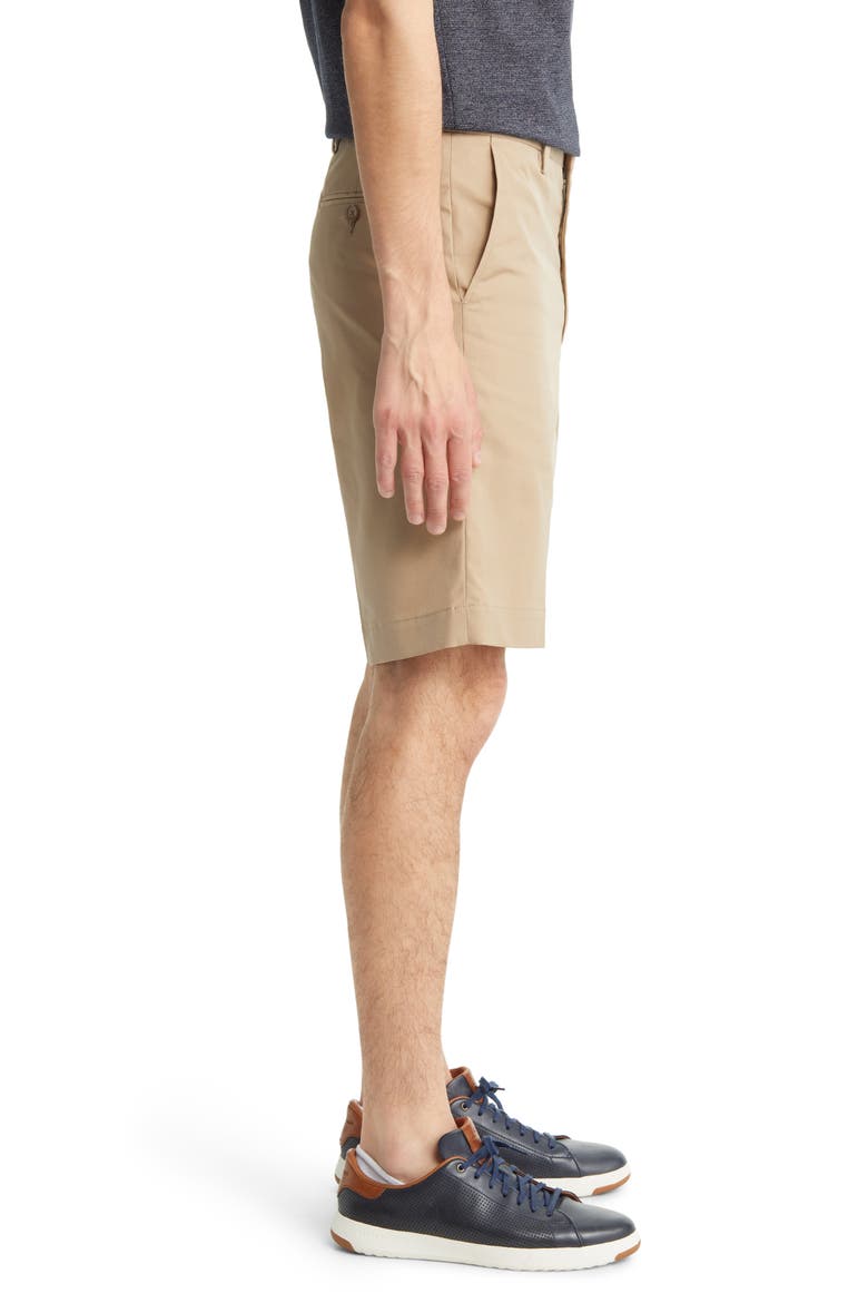 Prime Flat Front Shorts, Alternate, color, TAN