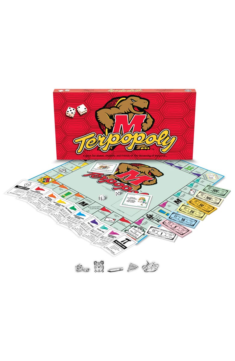 Late for the Sky University of Maryland Terpopoly Monopoly Board Game, Main, color, Multicolored