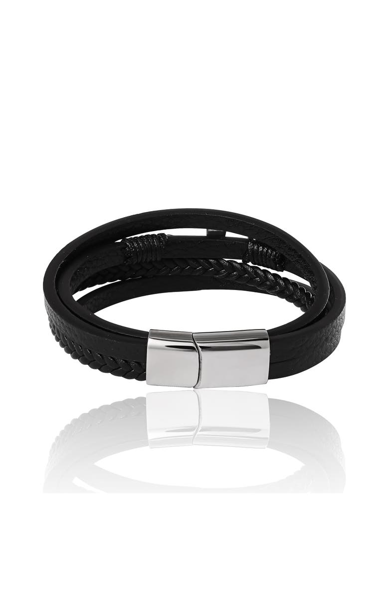 Lucky Brand Row Cross Bracelet, Alternate, color, Black