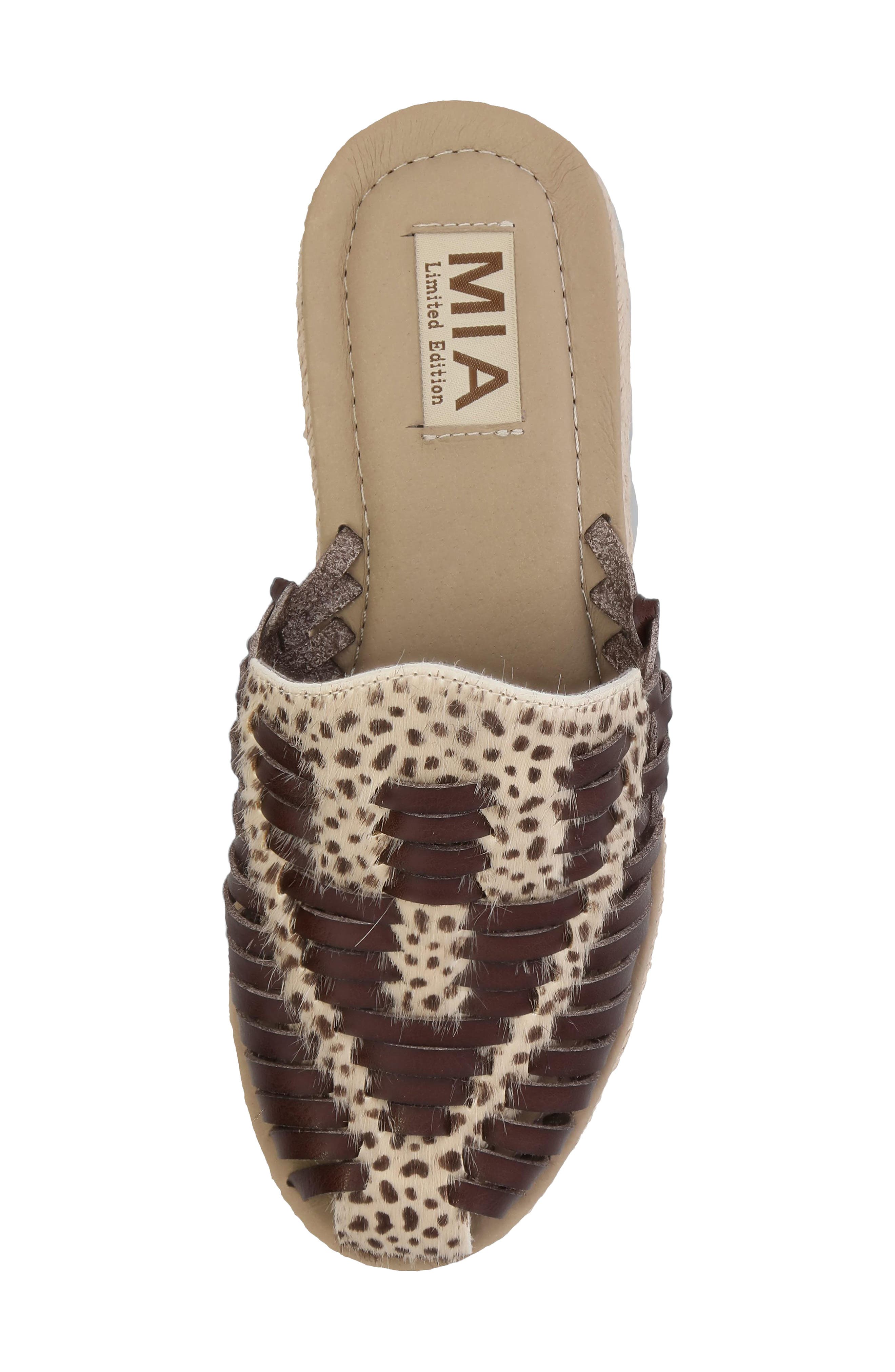 MIA Erin Espadrille Mule, Alternate, color, Cheetah