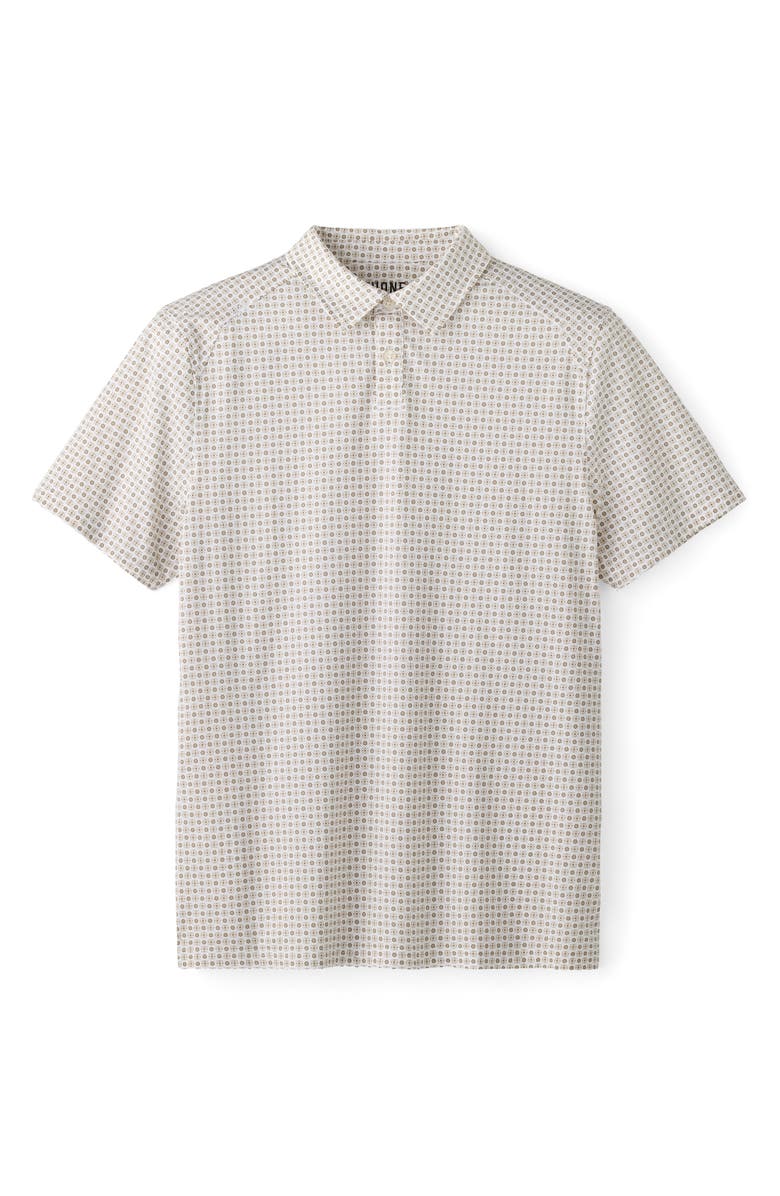 Rhone Commuter Foulard Performance Polo, Alternate, color, Bone Foulard
