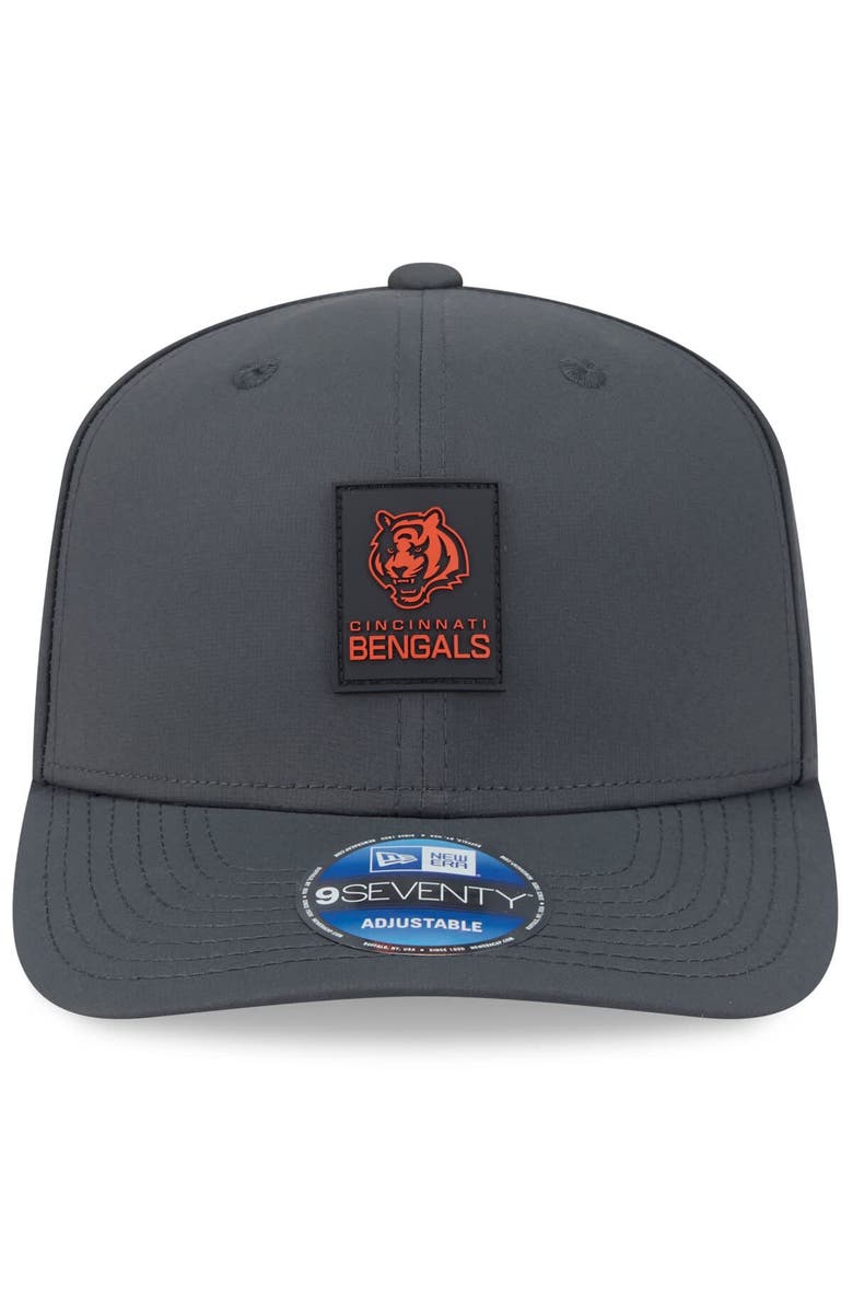 New Era Men's New Era Charcoal Cincinnati Bengals 2025 Sideline Cold Weather 9SEVENTY Adjustable Hat, Alternate, color, Charcoal
