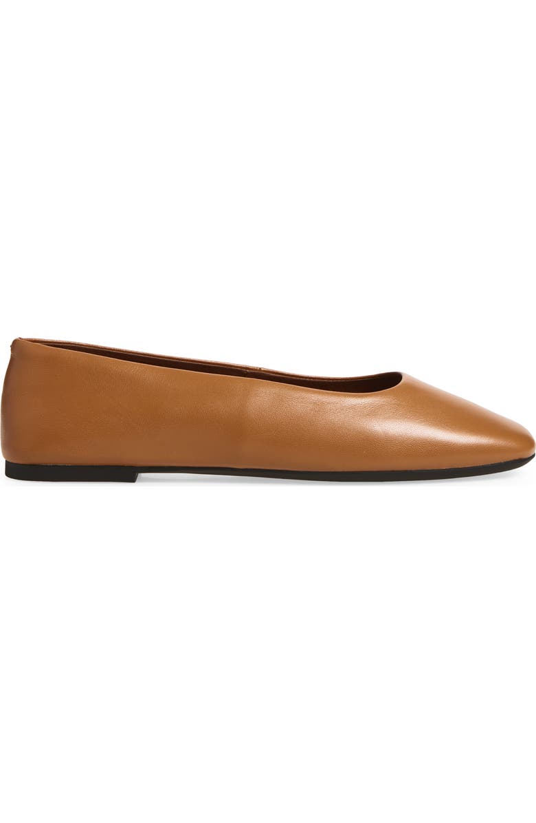 Jeffrey Campbell Listos Square Toe Flat, Alternate, color, Dusty Orange