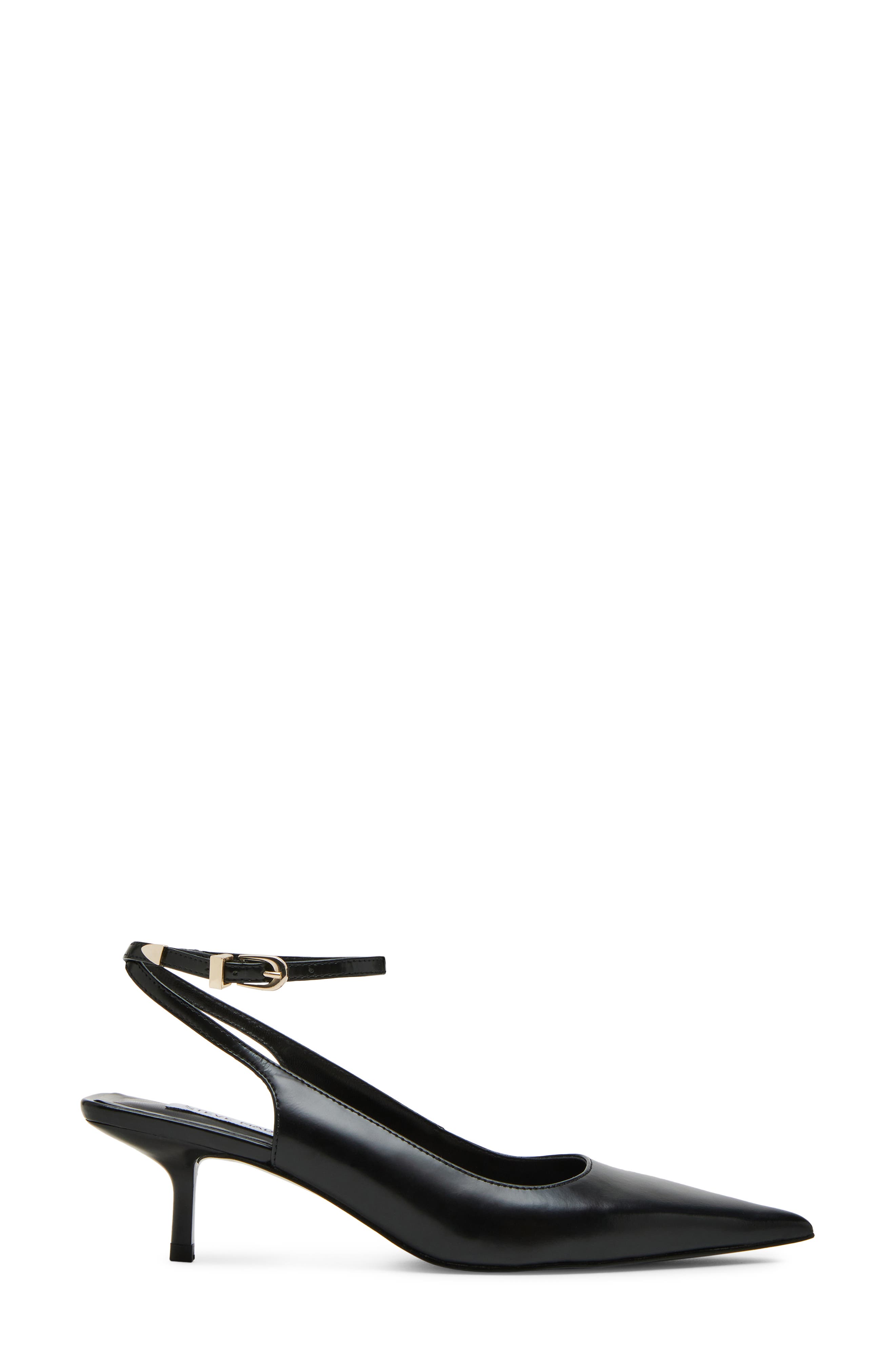 Steve Madden Rizzie Ankle Strap Pointed Toe Kitten Heel Pump, Alternate, color, 