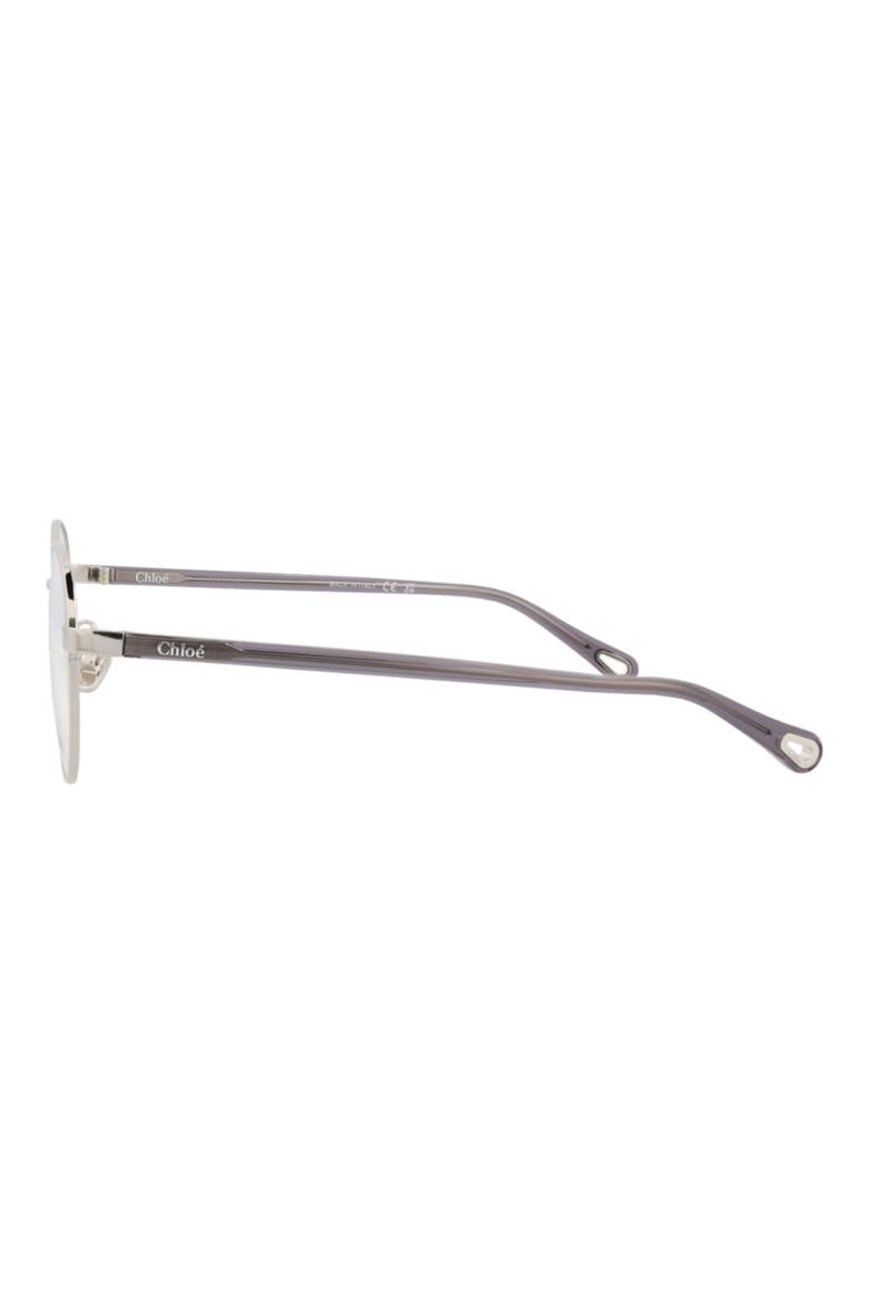 52mm Round Optical Glasses, Alternate, color, SILVER GREY TRANSPARENT