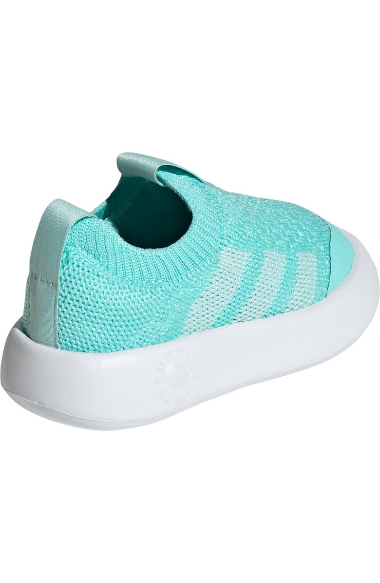 adidas Kids' Bubblecomfy Knit Sneaker, Alternate, color, Flash Aqua/ Footwear White