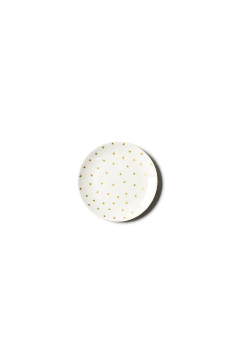 Gold Stars Salad Plate