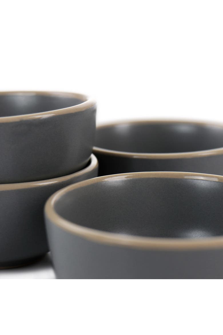 Rockaway 4 Piece 3.5in Fruit Bowl Set, Alternate, color, Gray
