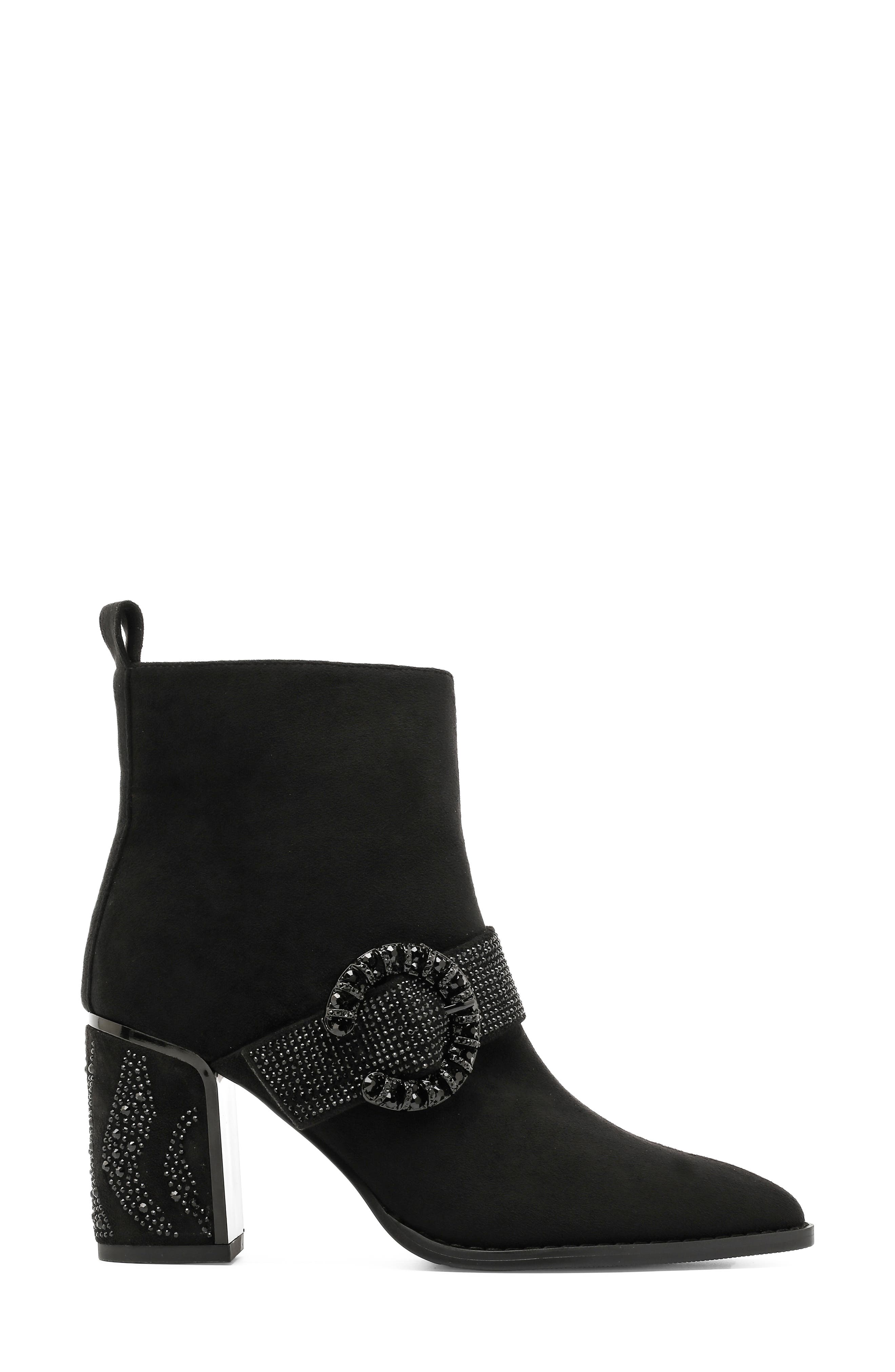 Addison Pointed Toe Ankle Boot, Alternate, color, BLACK