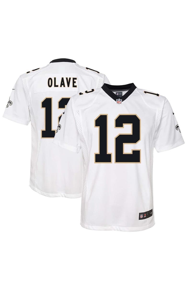 Nike Youth Nike Chris Olave White New Orleans Saints Game Jersey, Alternate, color, White
