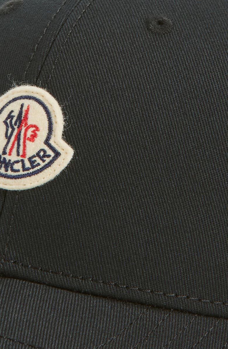 Moncler Archive DNA Cotton Twill Baseball Cap, Alternate, color, Black