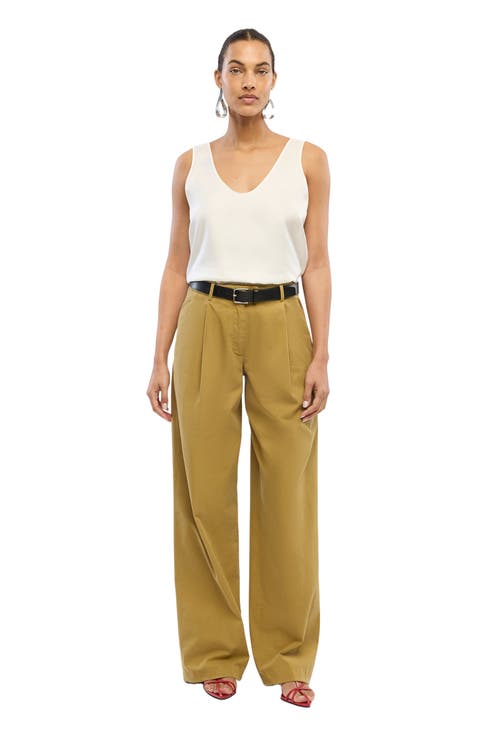 Relaxed Wide Leg Pant