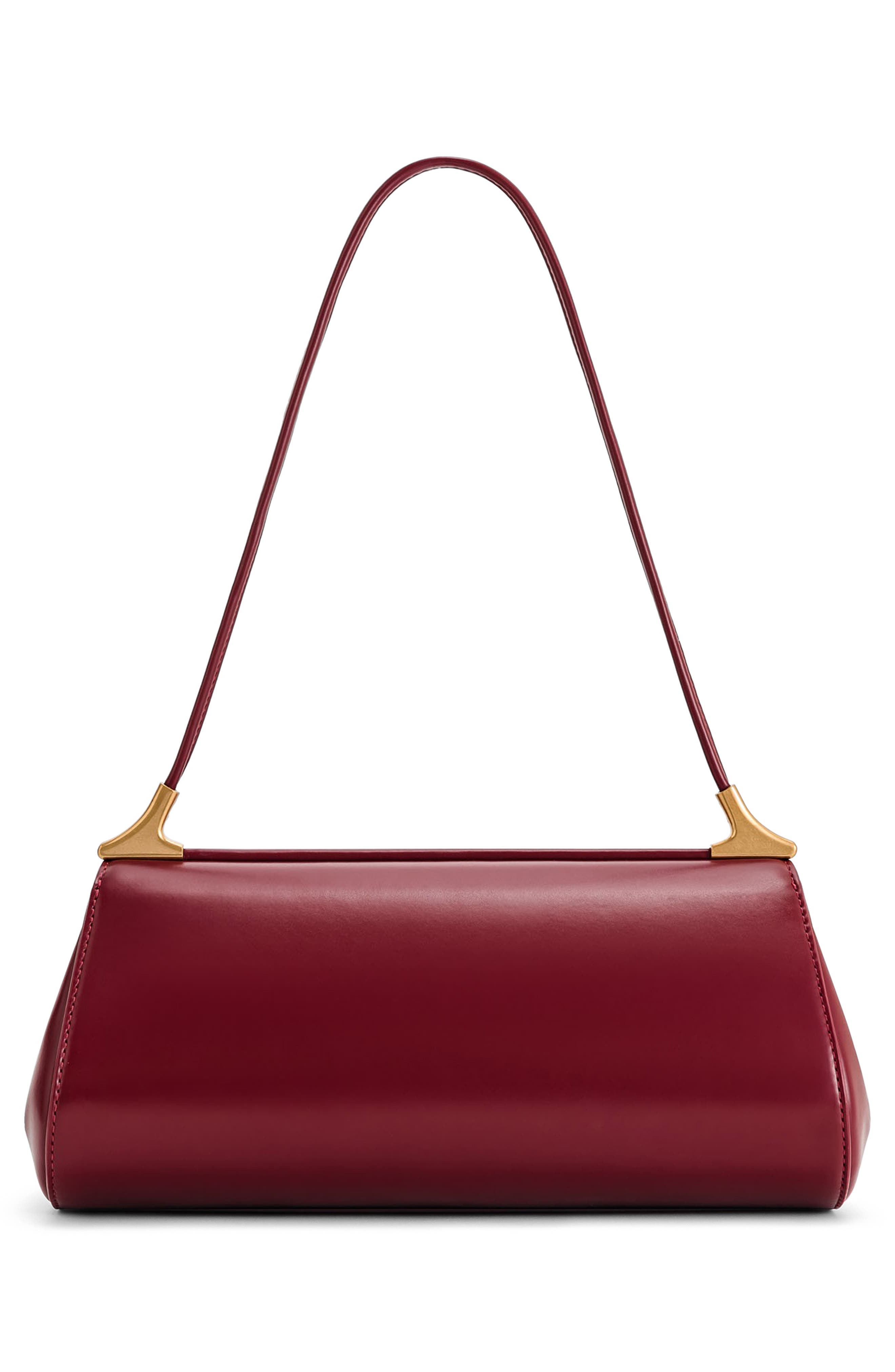 JW PEI Eloise Faux Leather Shoulder Bag, Alternate, color, Burgundy