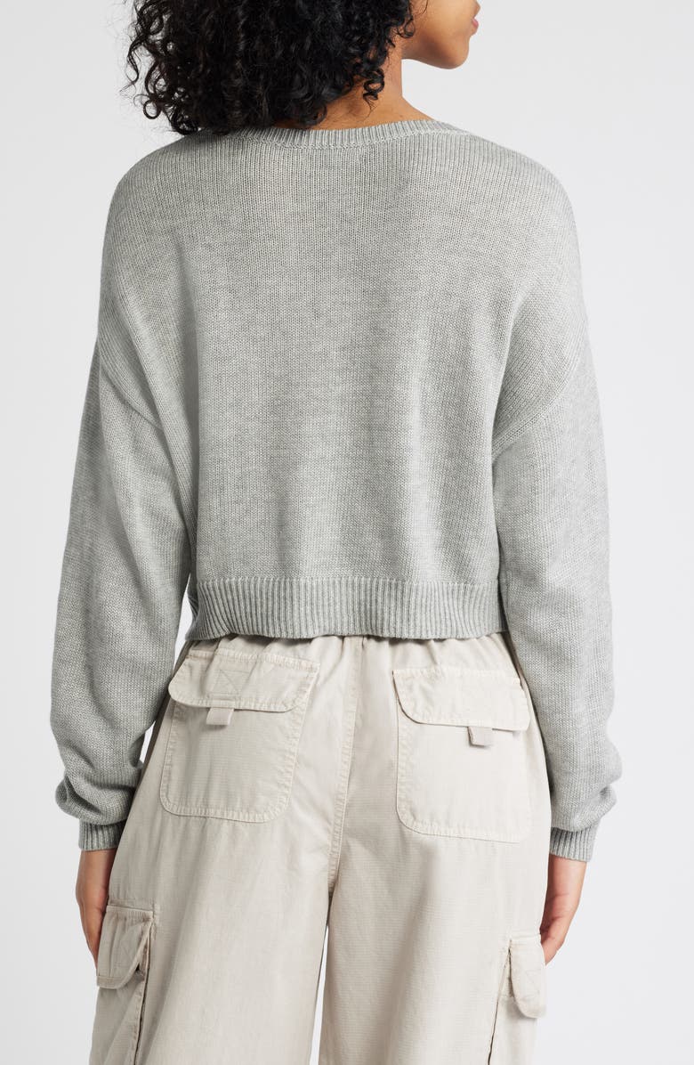 PacSun Cassandra Crop V-Neck Sweater, Alternate, color,