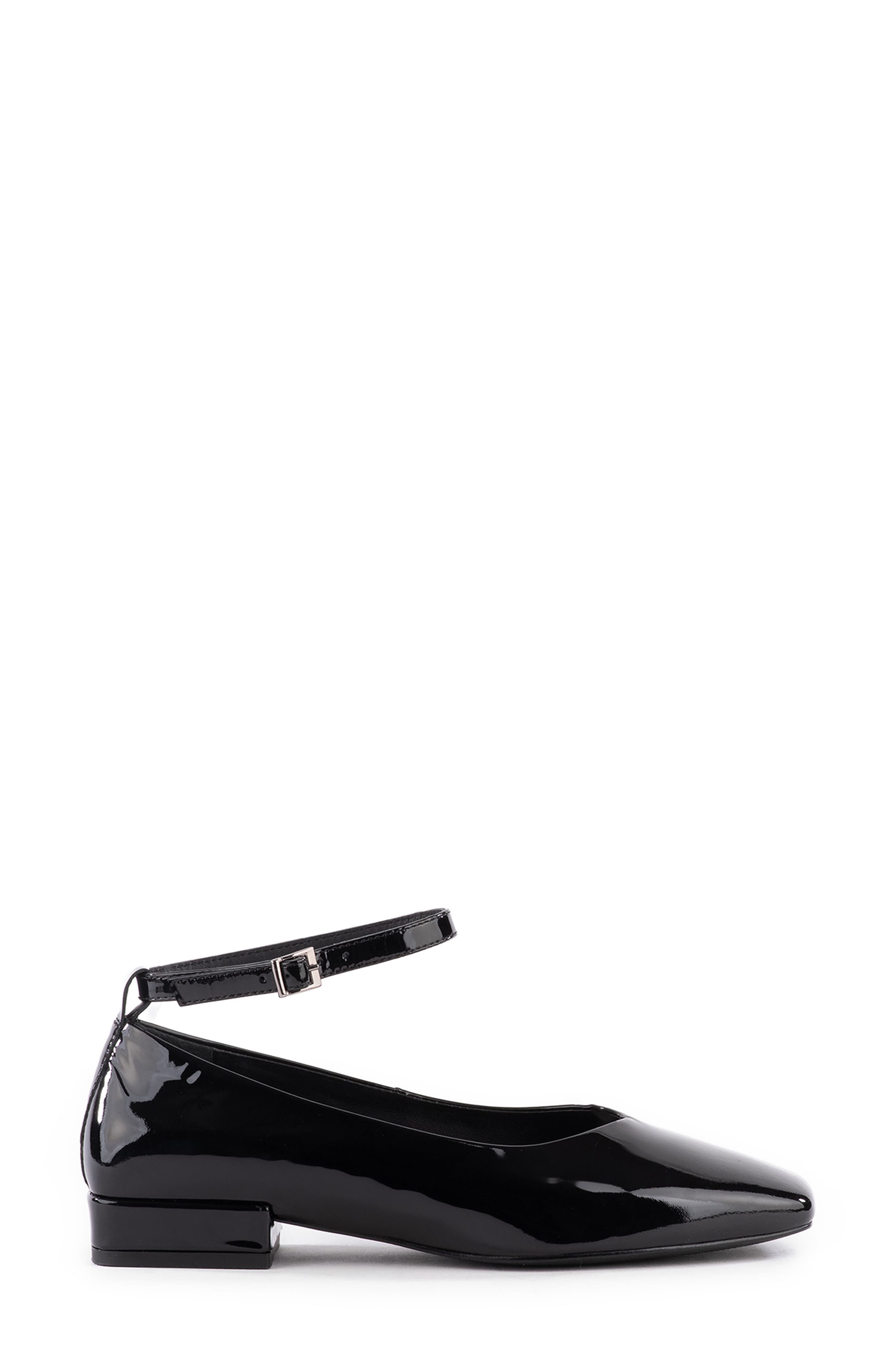 Seychelles Pumpkin Ankle Strap Square Toe Pump, Alternate, color, Black