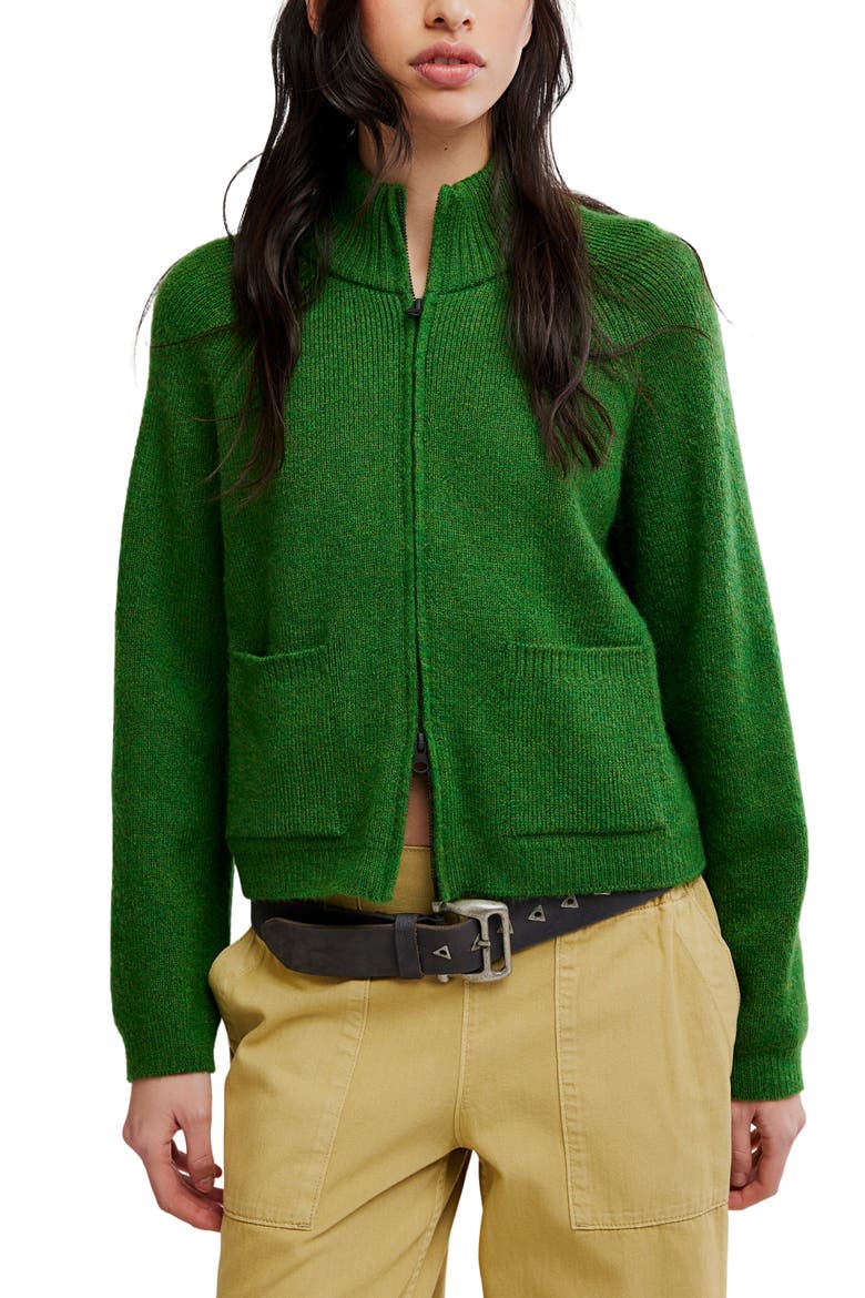 WTF On It Full Zip Sweatshirt, Main, color, FOREST FAIRY