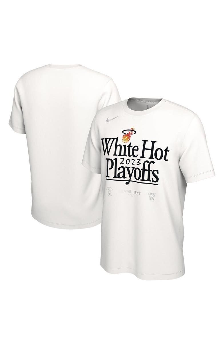 Nike Youth Nike  White Miami Heat 2023 NBA Playoffs Mantra T-Shirt, Main, color, 