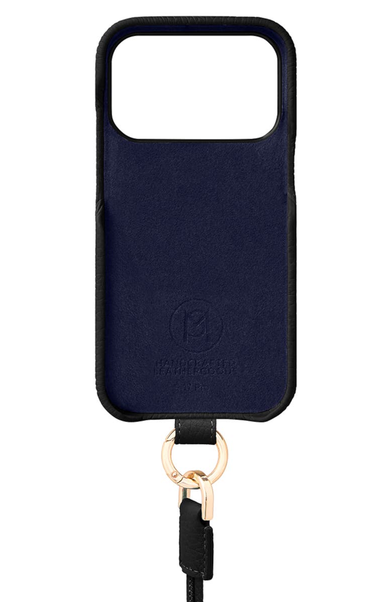 MAISON de SABRÉ Sling Phone Case, Alternate, color, Black Caviar