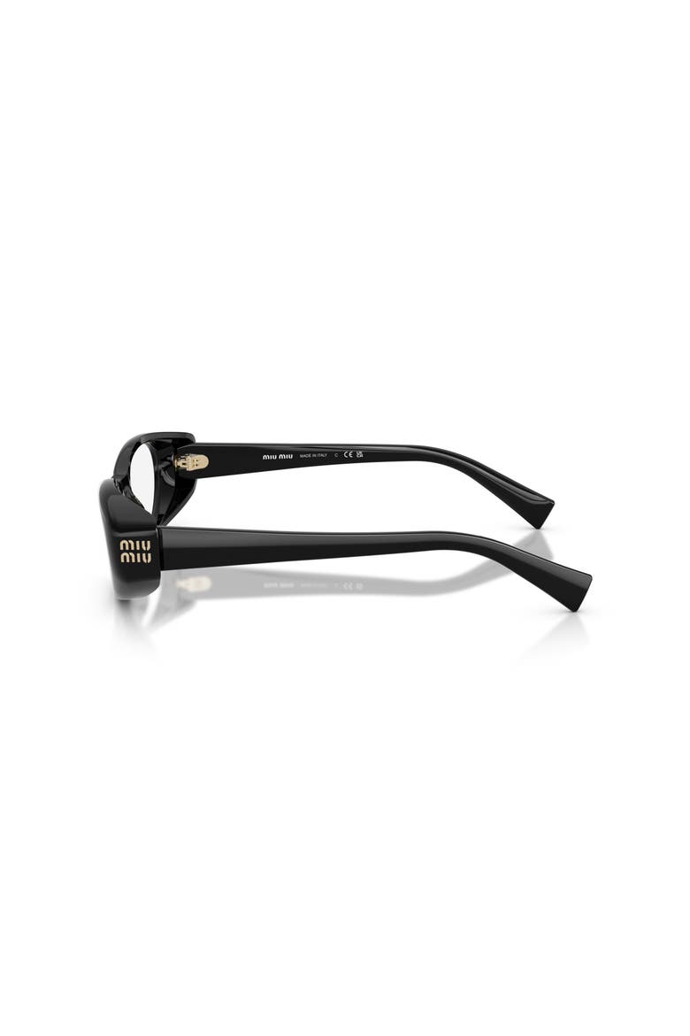 55mm Oval optical glasses, Alternate, color, Black