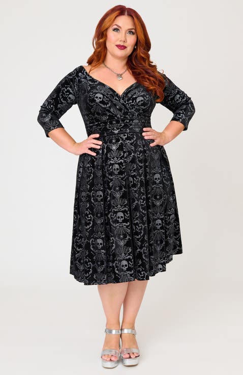 Plus Size 1950s Marceline Swing Dress