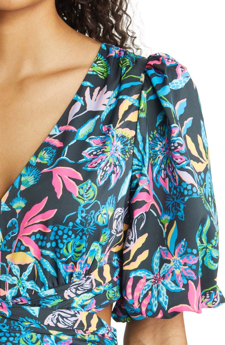 Lilly Pulitzer<sup>®</sup> Teyla Floral Puff Sleeve Maxi Dress, Alternate, color, 