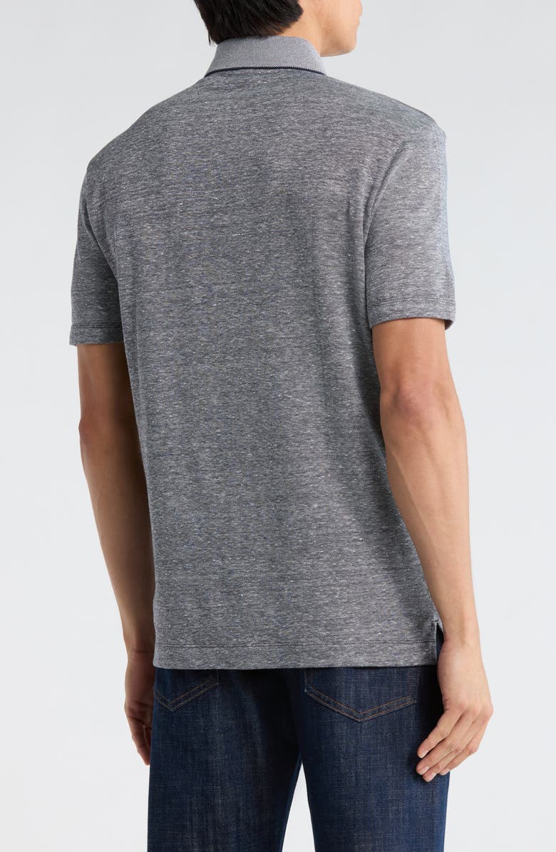 BOSS Press Short Sleeve Polo, Alternate, color, Dark Blue