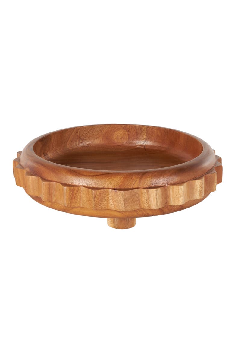 Wooden Decorative Bowl, Main, color, BROWN