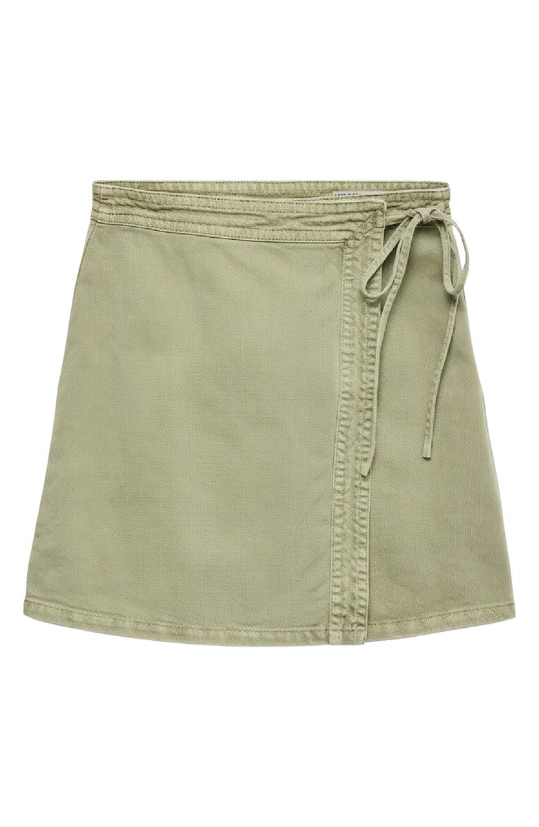 VERO MODA Liza Denim Wrap Miniskirt, Alternate, color, Laurel Wreath Detail Washed