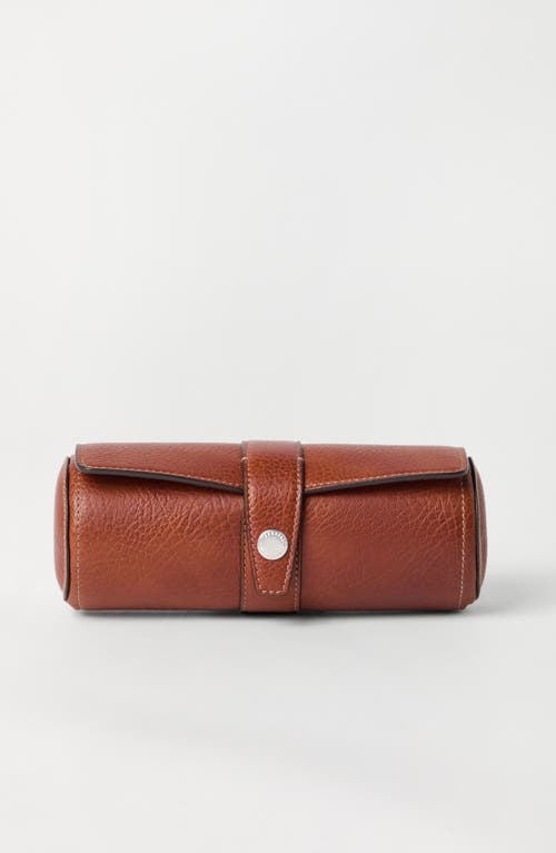 Brunello Cucinelli Calfskin Watch Case In Copper