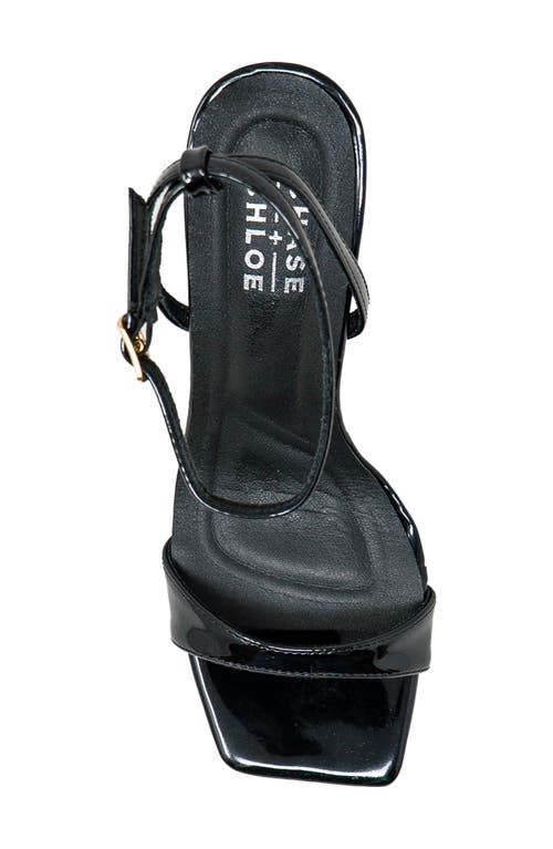 Chase & Chloe Chase And Chloe Alia Wedge Sandal In Black