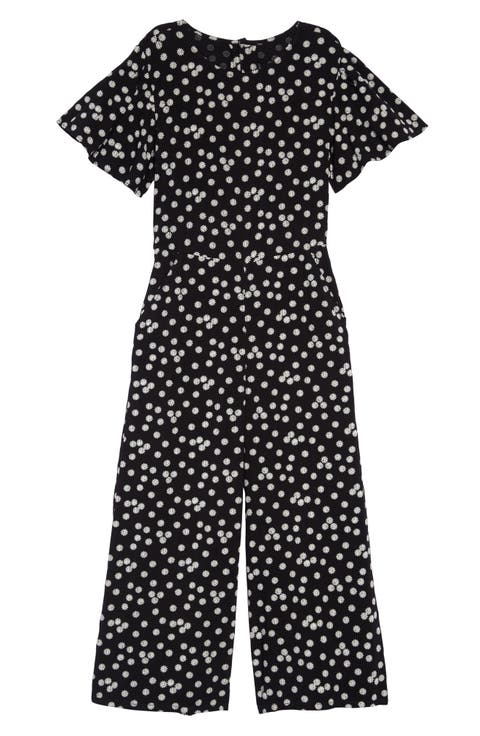 Look Back Print Jumpsuit (Big Girls)