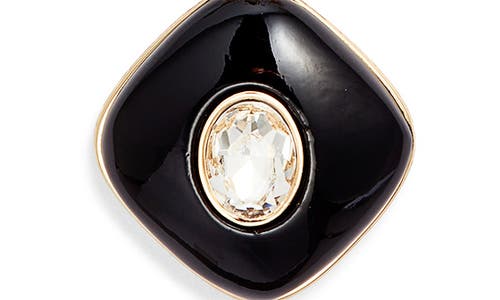 Nordstrom Domed Resin & Crystal Pendant Necklace