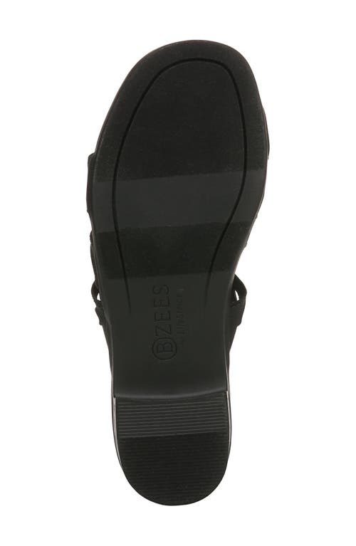 Bzees Poppy Slide Sandal In Black