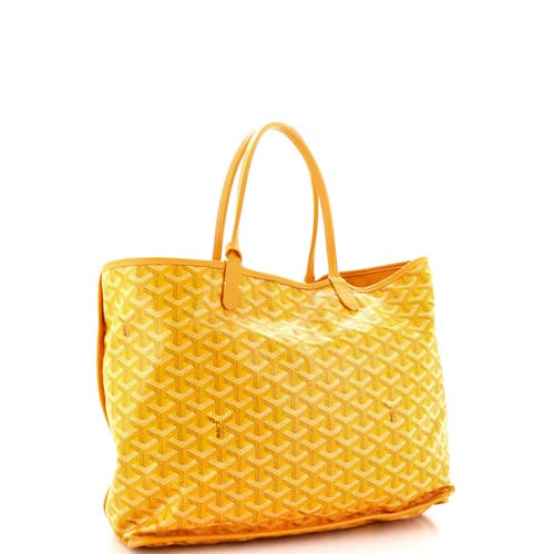 Pre-owned Goyard  Goyard Anjou Reversible Tote Coated Canvas Pm In Yellow