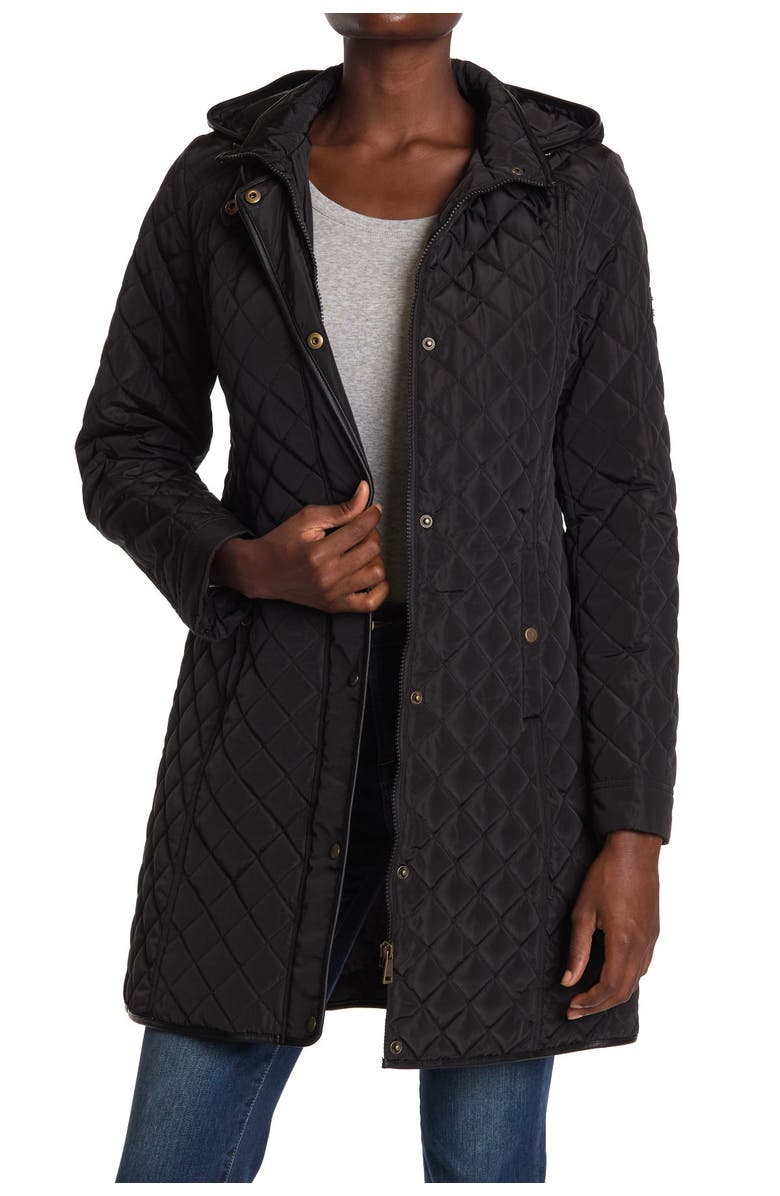 Lauren Ralph Lauren Quilted Hooded Jacket, Alternate, color,