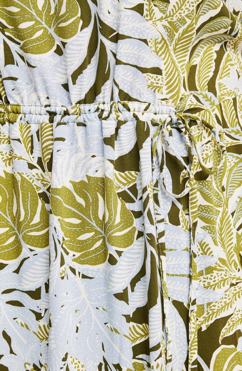 Estelle Elle Leaf Print Dress, Alternate, color,