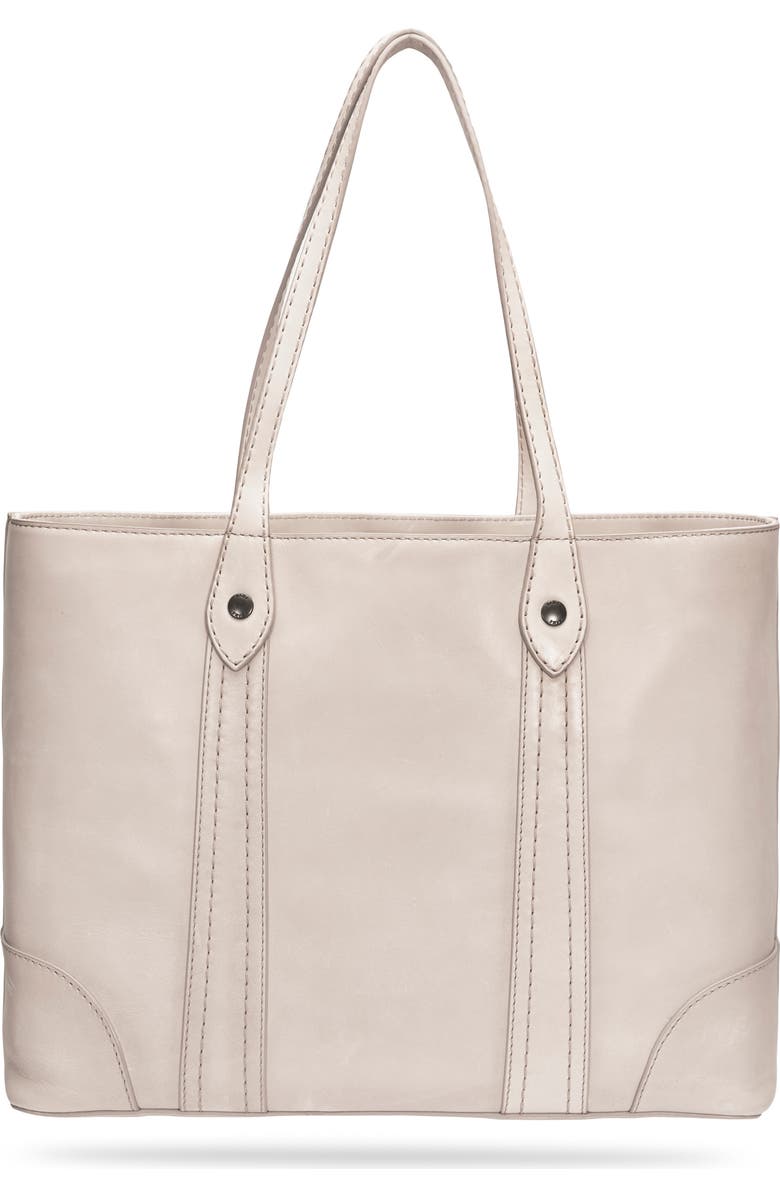 Frye Melissa Leather Shopper, Alternate, color, Ivory