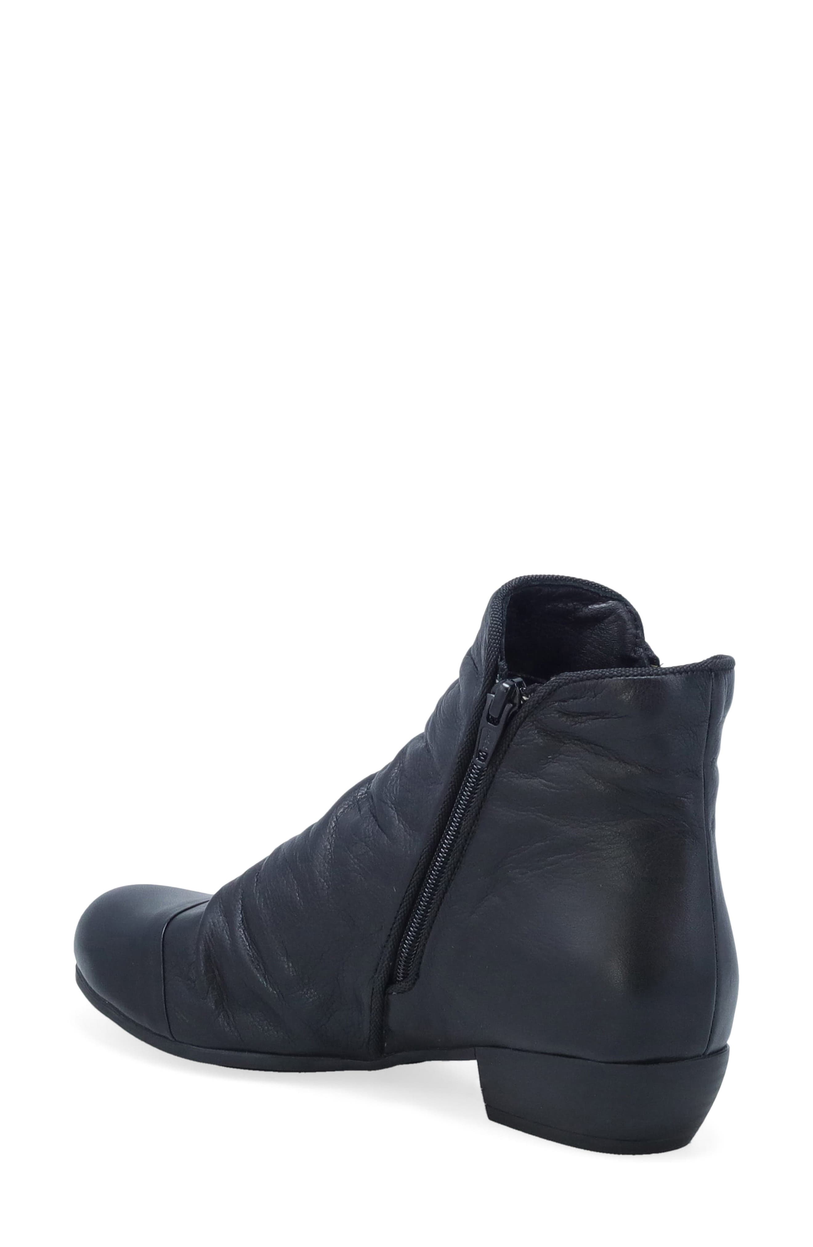 Cammi Leather Bootie, Alternate, color, BLACK